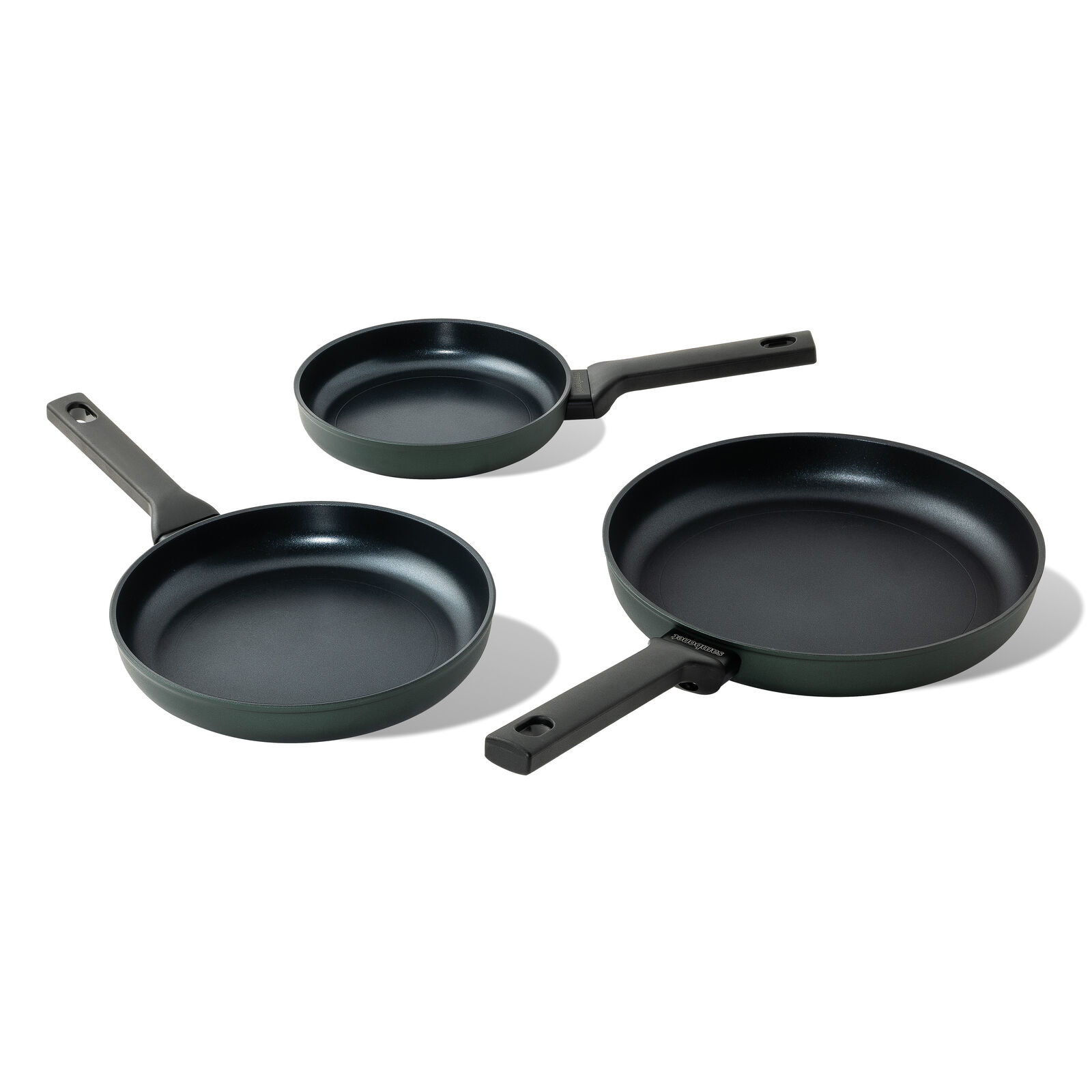 Set Salvaspazio con 3 padelle antiaderenti image number null