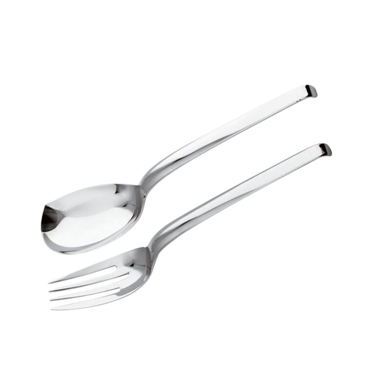 Serving spoon and fork set 2 pieces  image number null