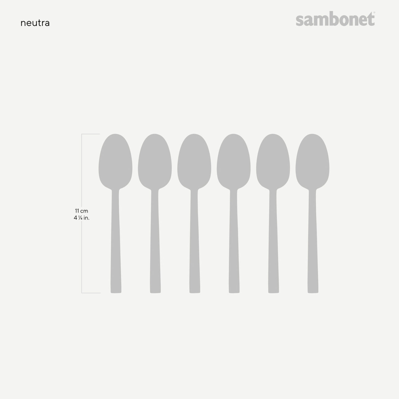 Espresso spoon set 6 pieces  image number null