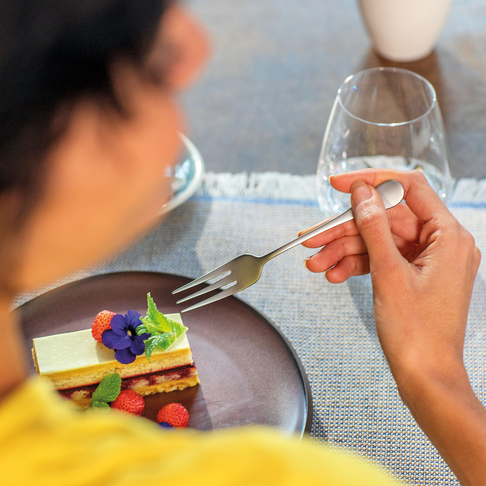 6 cake forks set  image number null