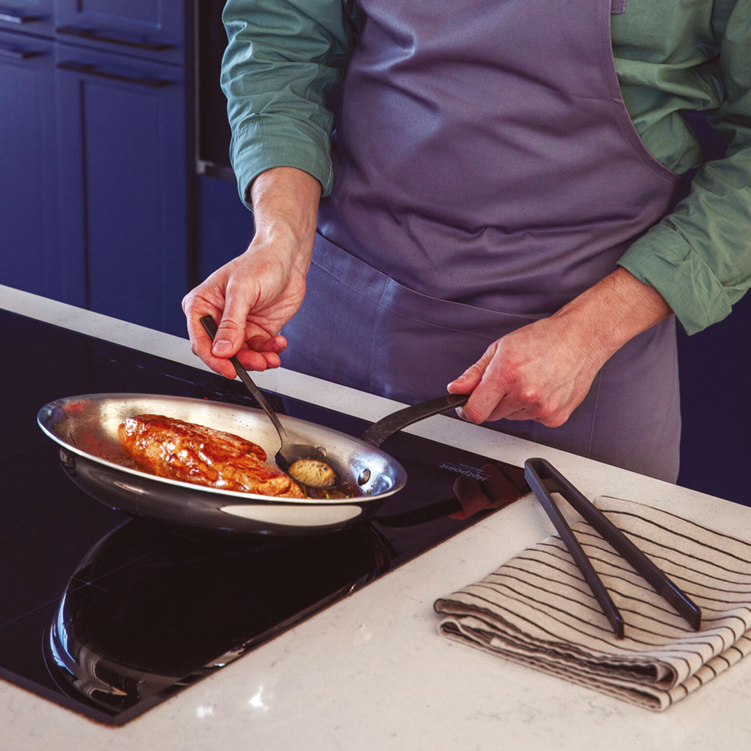 SAMBONET サンボネ　フライパン　28cm イタリア Frypan , Steel, Home Chef, Sambonet