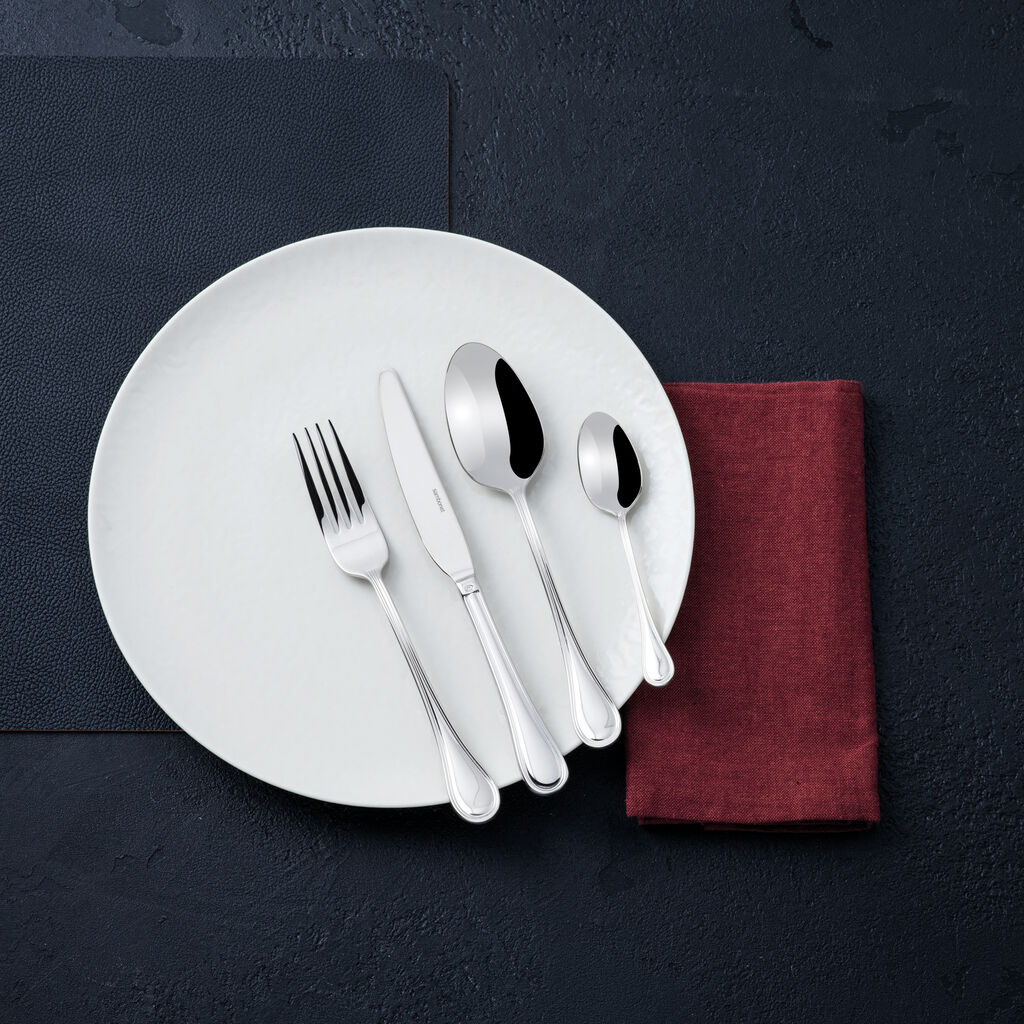 Cutlery set with plates set, 4 people image number 1