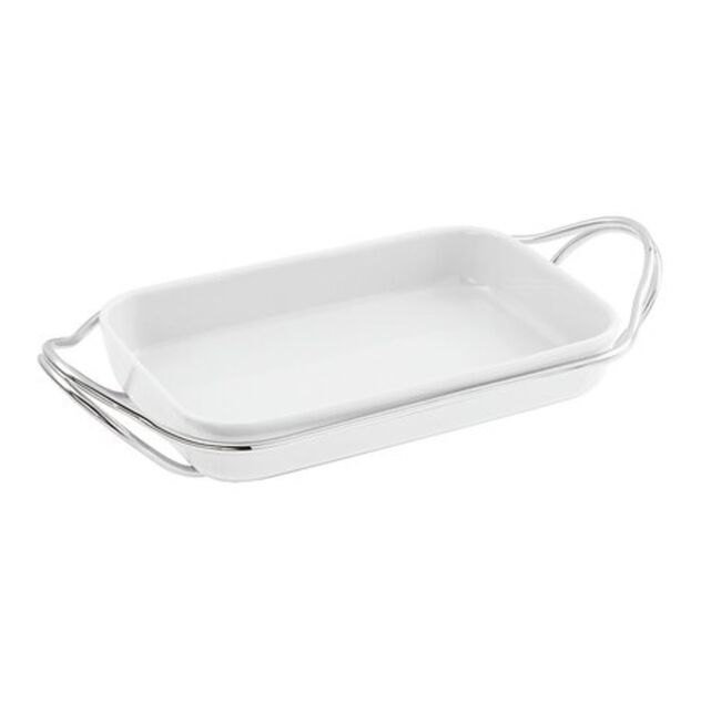 Rectangular dish with holder  image number 0