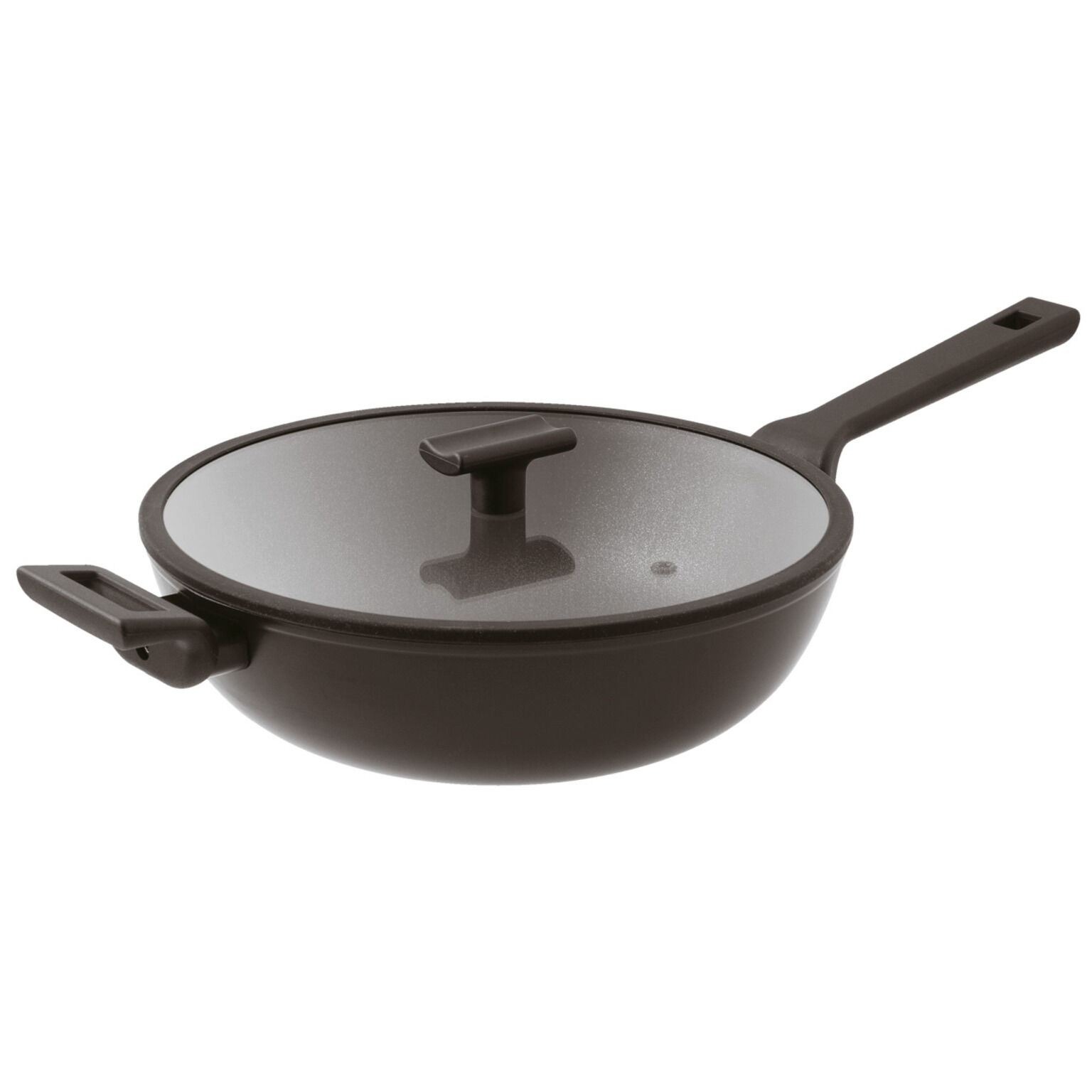 Sambonet WOK tava s poklopcem Titan Pro Double Induction 30 cm / 5 l, aluminij / 51043-80