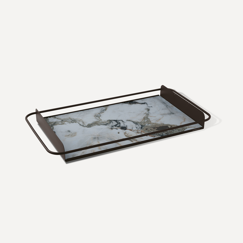 Big tray with stoneware insert