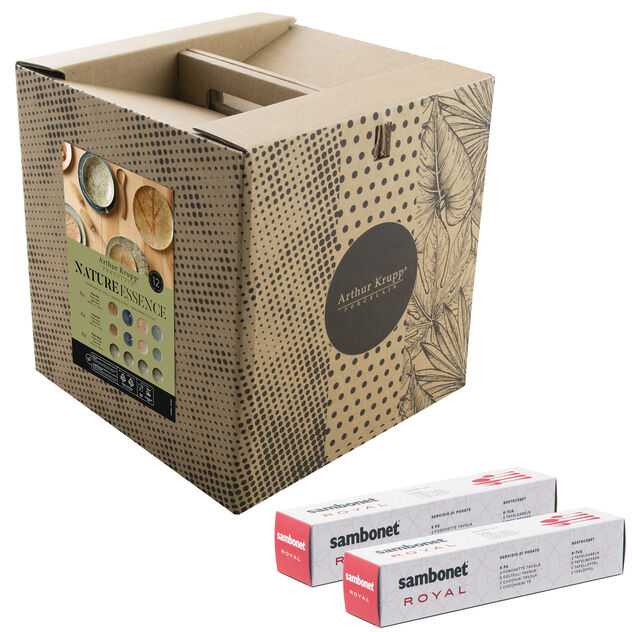 Cutlery set with plates set, 4 people image number 2