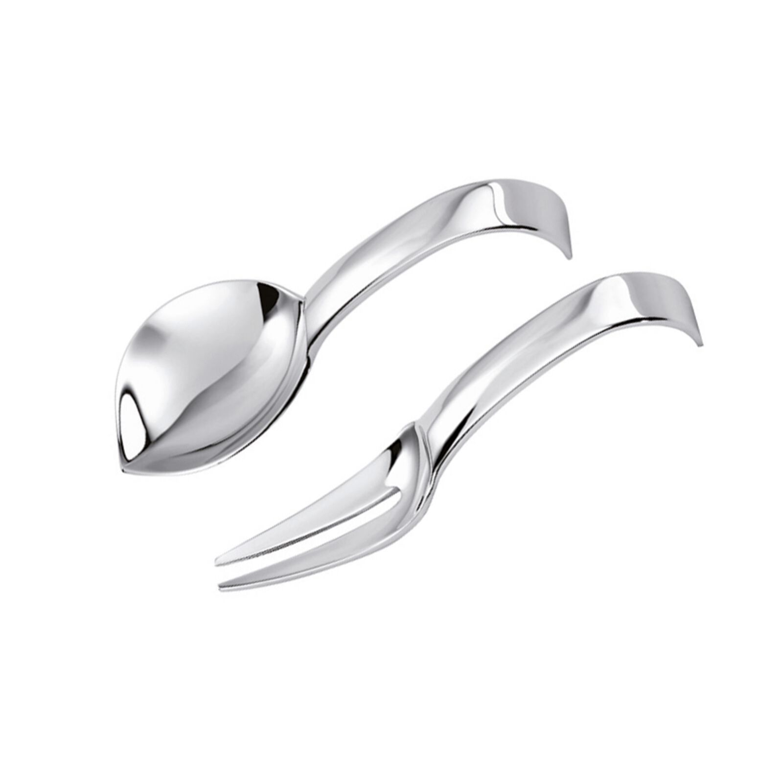 Monoportionlöffel und Monoportiongabel-Set  image number null