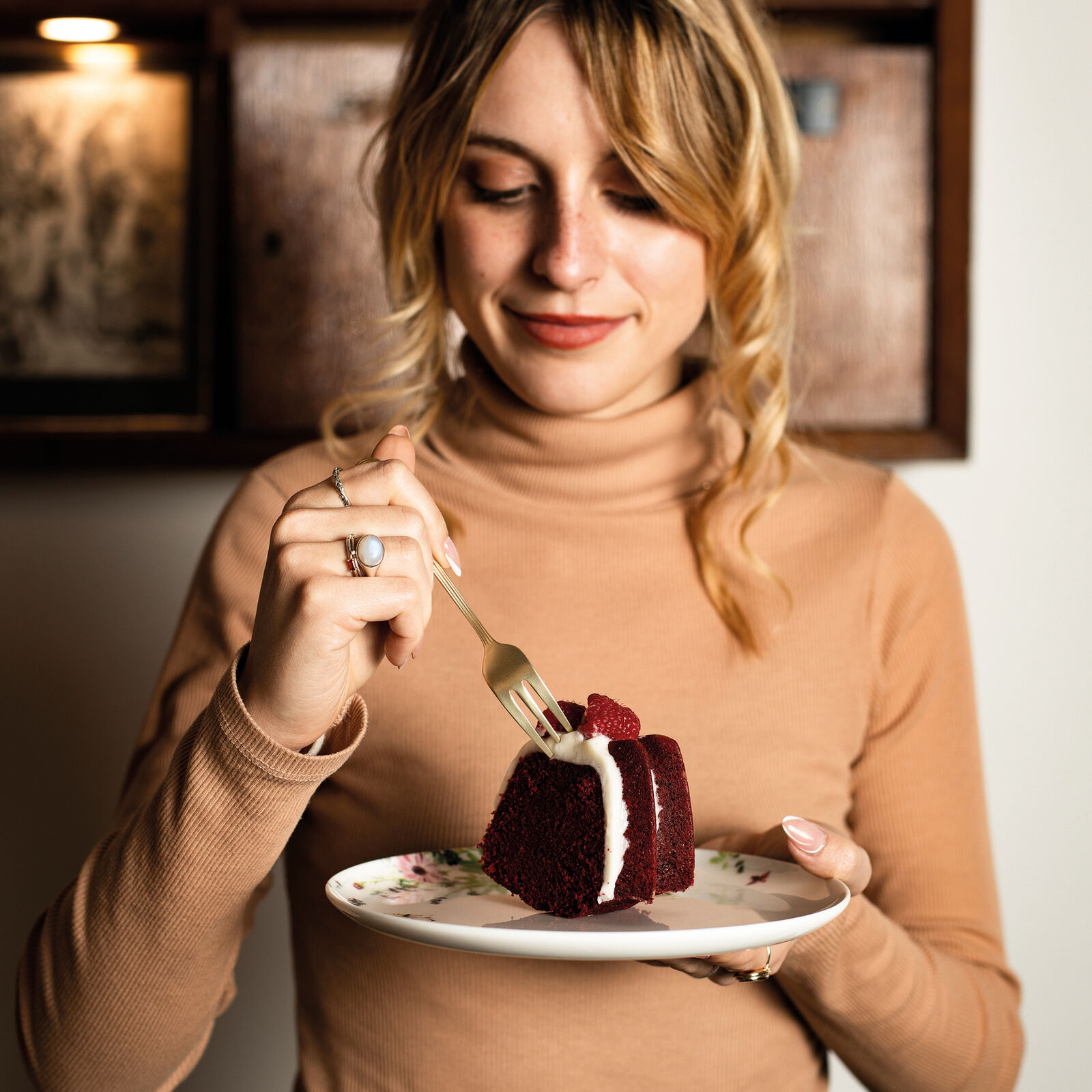 6 cake forks set  image number null