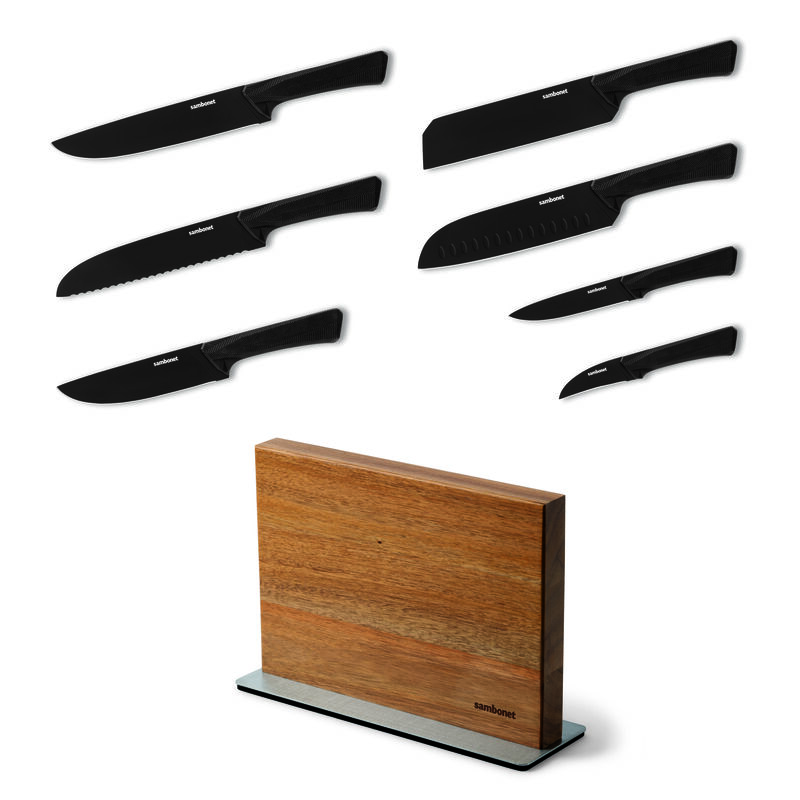 Master Block, set 8 pezzi con ceppo e 7 coltelli da cucina