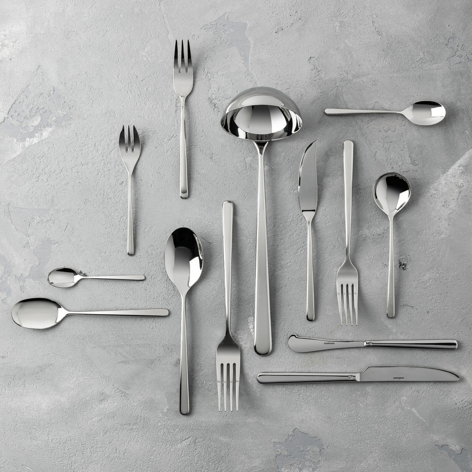 Cutlery place setting, 3 pieces  image number null