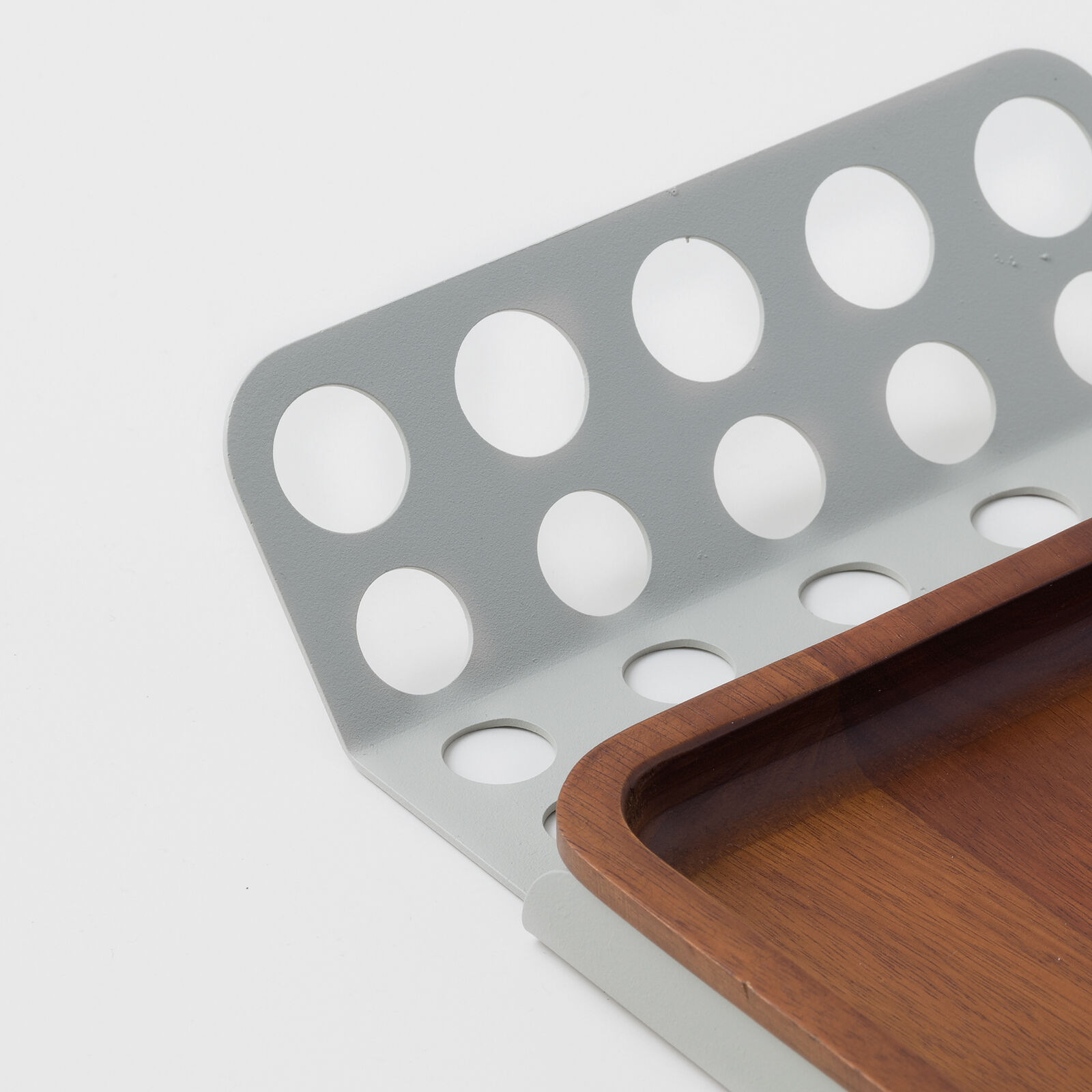 Vassoio piccolo con inserto in legno di acacia image number null