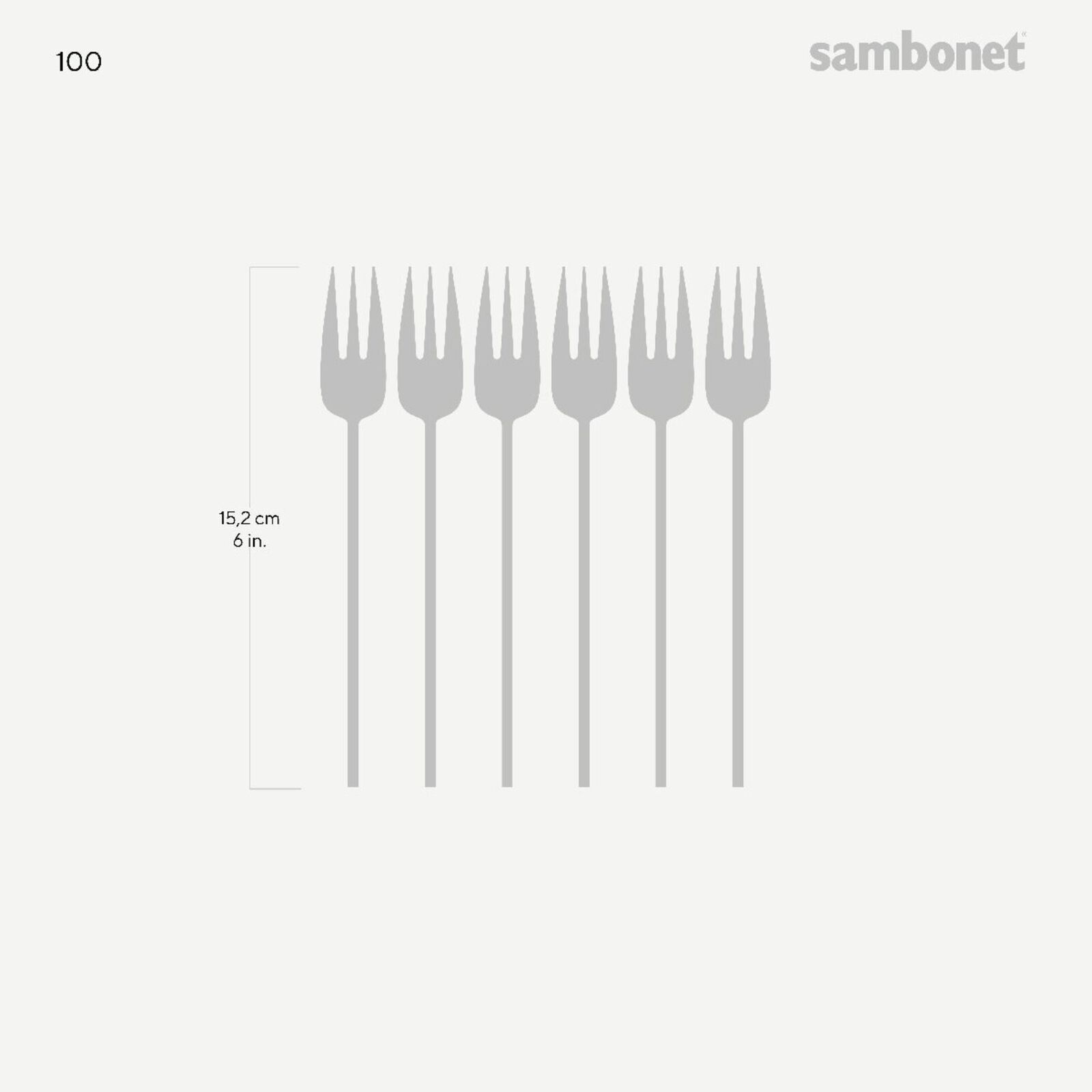 Set 6 forchettine dolce  image number null