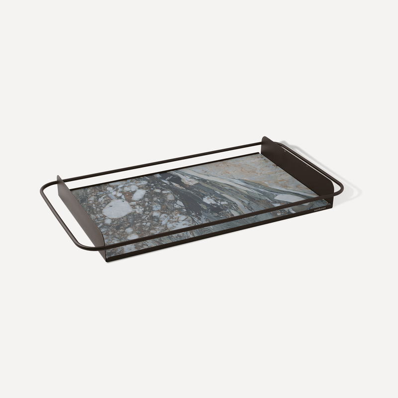 Big tray with stoneware insert
